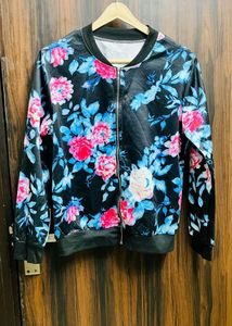 Floral Bomber Jacket