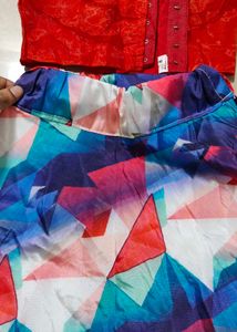 Frill Red Top &amp; Skirt Set