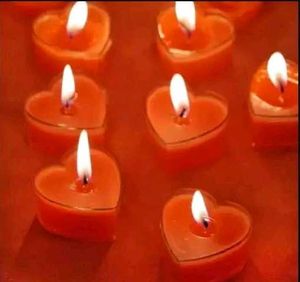 6 Heart shape special Candles for this Season