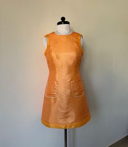 Vintage Orange Mini Dress