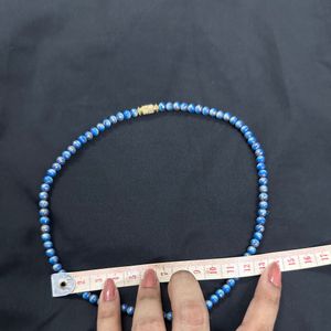 Blue Beaded Necklace