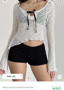 Newme Lace Asymmetric Top