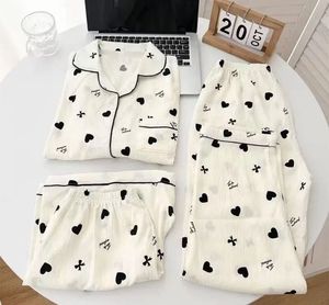 Cute Heart Print Pajama savana set🌼