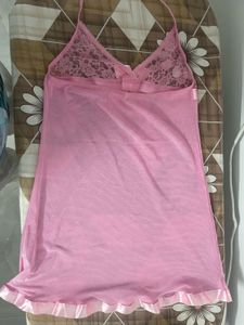 Pink Babydoll Lace Chemise