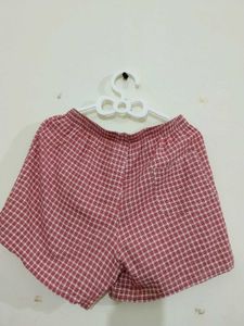 Pintresty Red Gingham Shorts