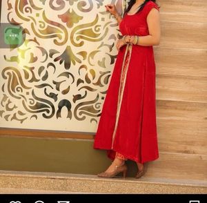 Red Velvet kurti