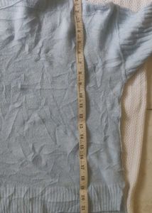 Light Blue Mock Neck Sweater