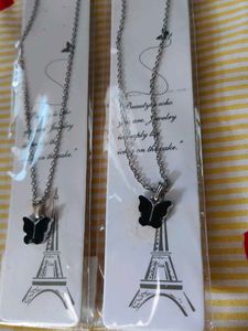Malik Jewellery Butterfly Pendant Necklace