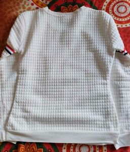 White Paris Eiffel Tower Sweatshirt