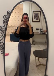Chic Blue Wide Leg Pants