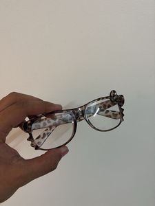 Cute Leopard Print Glasses with Bows