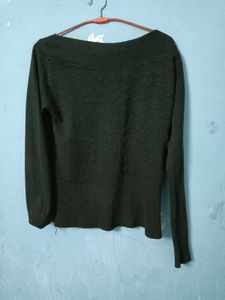 Stylish Black Knit Sweater