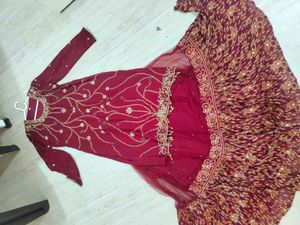 Elegant Maroon Embroidered Kurta Set