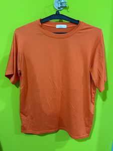 Orange Casual T-Shirt