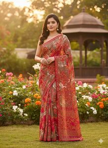 Pure Crepe Saree