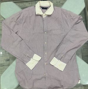 Men's Striped Button-Up Shirt