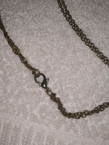 Copper Colour Black Bead Step Chain