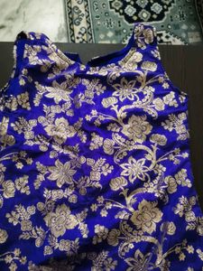 Royal Blue Brocade dress