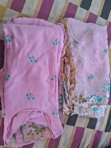 Beautiful Pink Embroidered Kurta Set