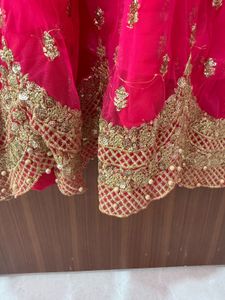Beautiful Pink &amp; Gold Long Frock