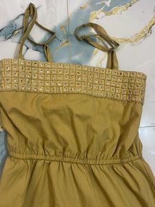 Mustard Yellow Tiered Maxi Dress