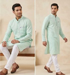 Men's Mint Green Kurta