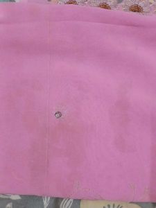 Elegant Pink Embroidered Chiffon Fabric