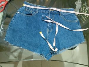 Trendy denim shorts