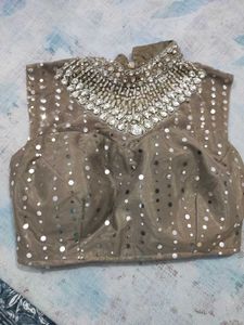 Sparkling Sequined saree with blouse