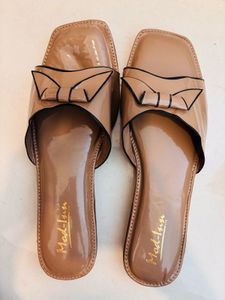 Chic Bow Detail Flat Sandals