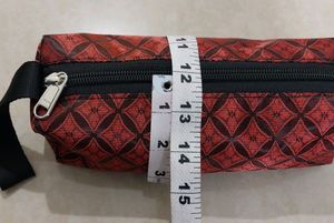 🆕️ Pencil Pouch (Red Rexine Leather Combination)