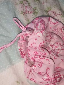Pretty Pink Floral Square Neck Dress
