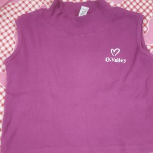 Purple Crop Top