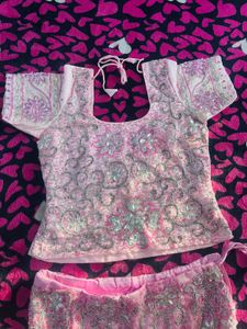 Pink Embroidered Y2k lehenga