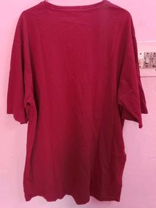 DILLINGER Maroon Oversized Tshirt