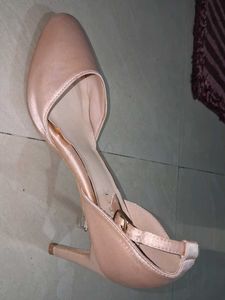 Elegant Satin Pumps with Ankle Strap