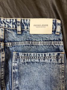 funky cargo jeans with multiple pockets