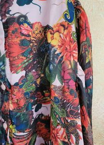 Floral Print Long Sleeve Top