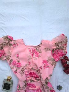 floral Corset back kurti🌷