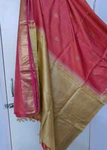 Pure Silk Kanjivaram Saree with Zari (Nalli)