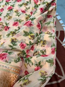 Floral Printed Dress Material