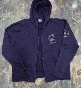 Navy Blue Zip-Up Hoodie