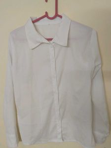 Classic White Button-Down Shirt