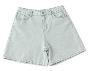 Light Wash high waist Denim Shorts