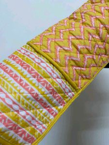 Yellow &amp; Pink Quilted Jacket