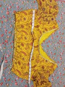 Yellow Paisley Print Blouse