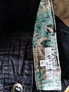Black Y2K Cargo pants for women.