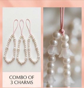 Set of 3 Pearl Charms