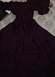 Elegant Plum Ethnic Gown