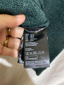 H&amp;m Logo Dark Green Cardigan